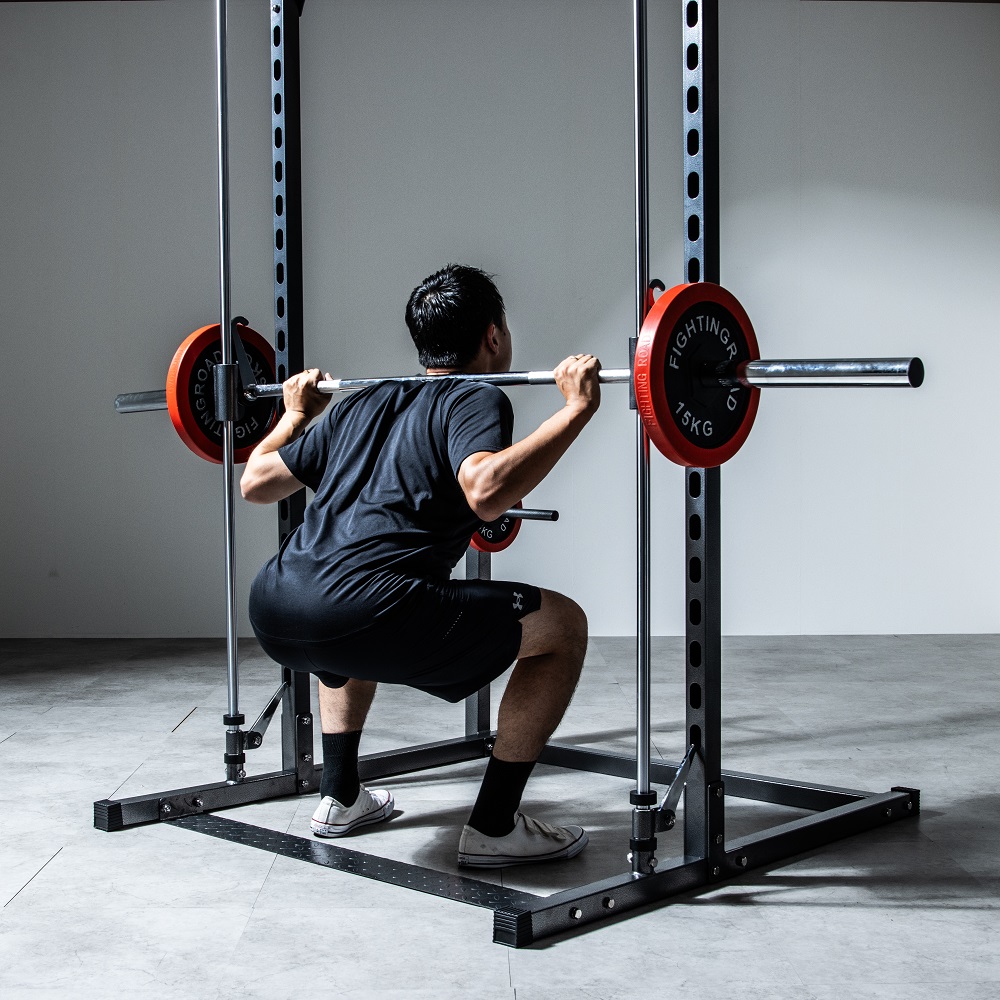 ラック型 懸垂マシン【25段階調整/耐荷重300kg/本格BIG3/快適